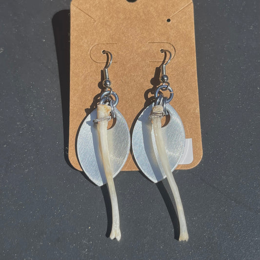 Egret earrings