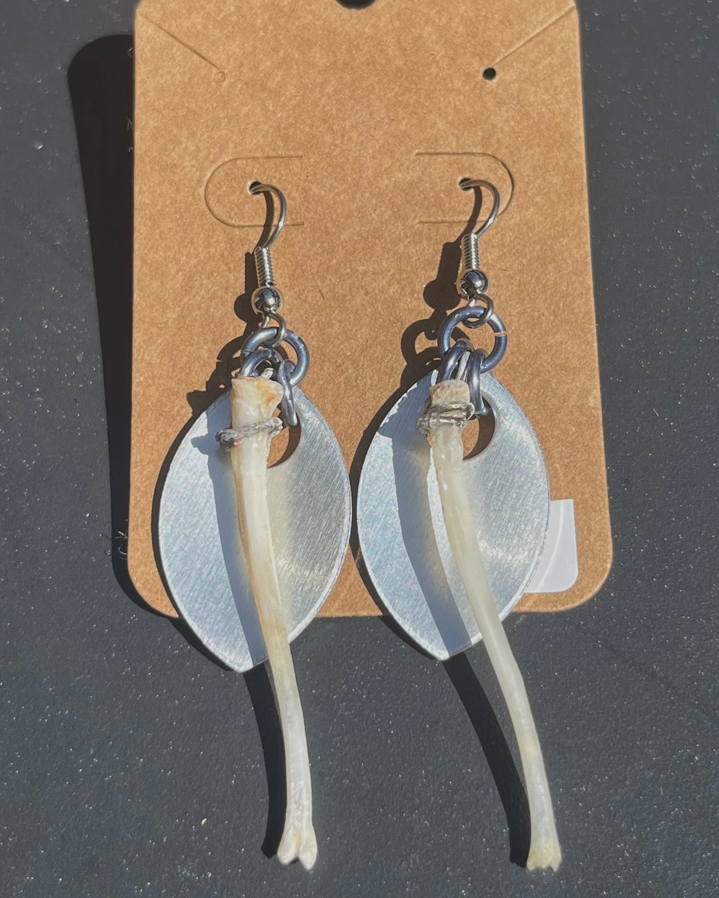 Egret earrings