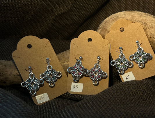 wyrm cross earrings