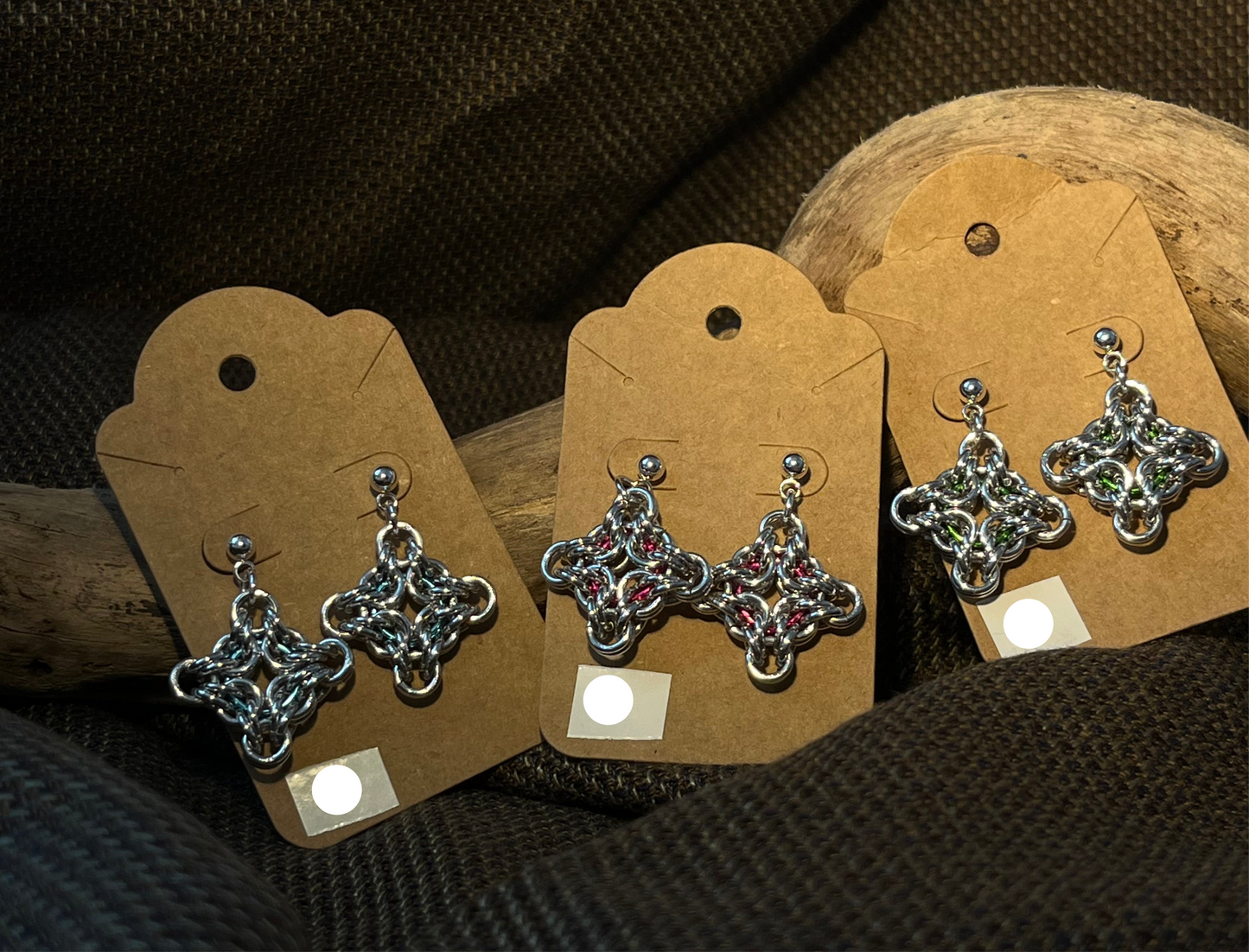 wyrm cross earrings