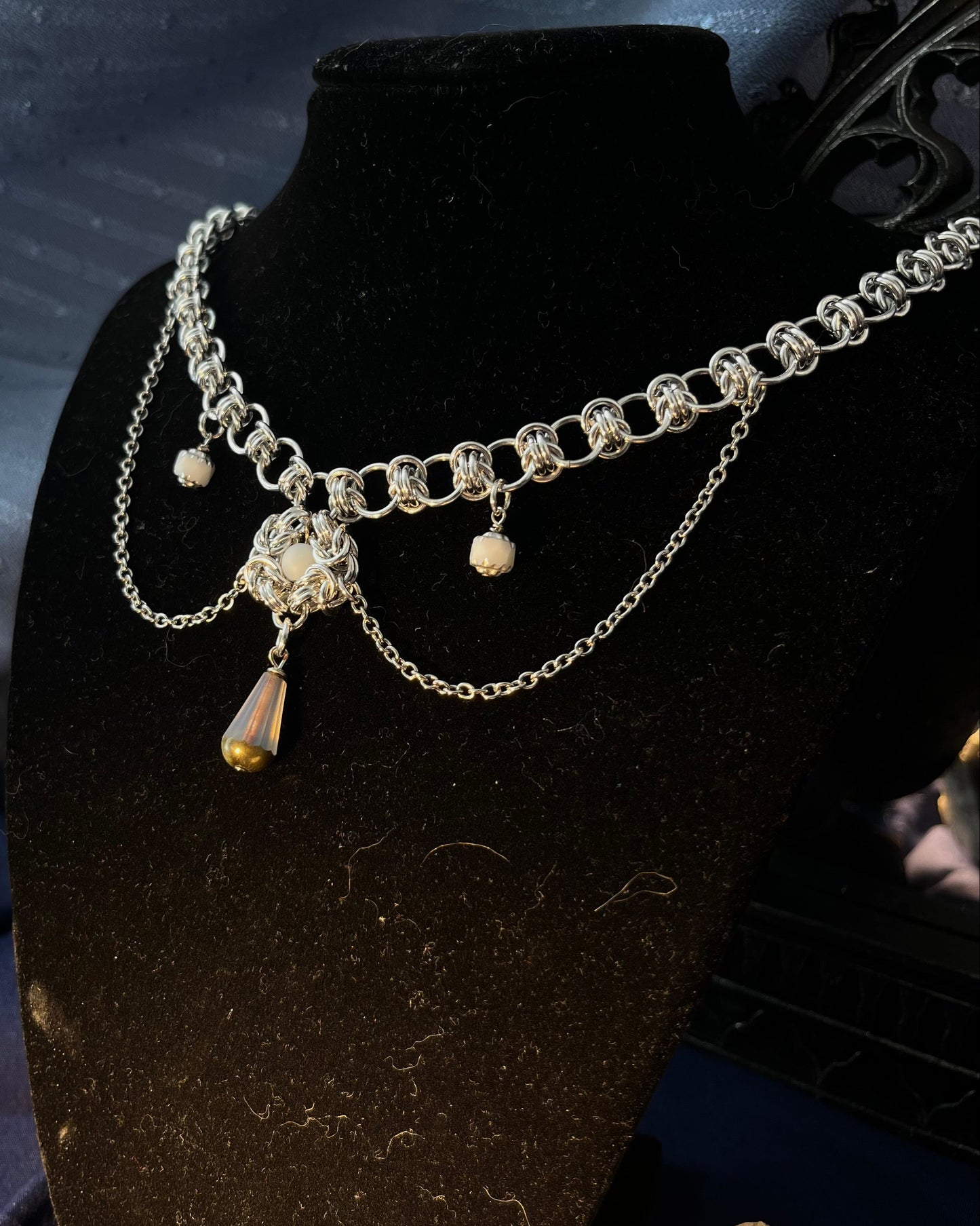 Owl eyes necklace