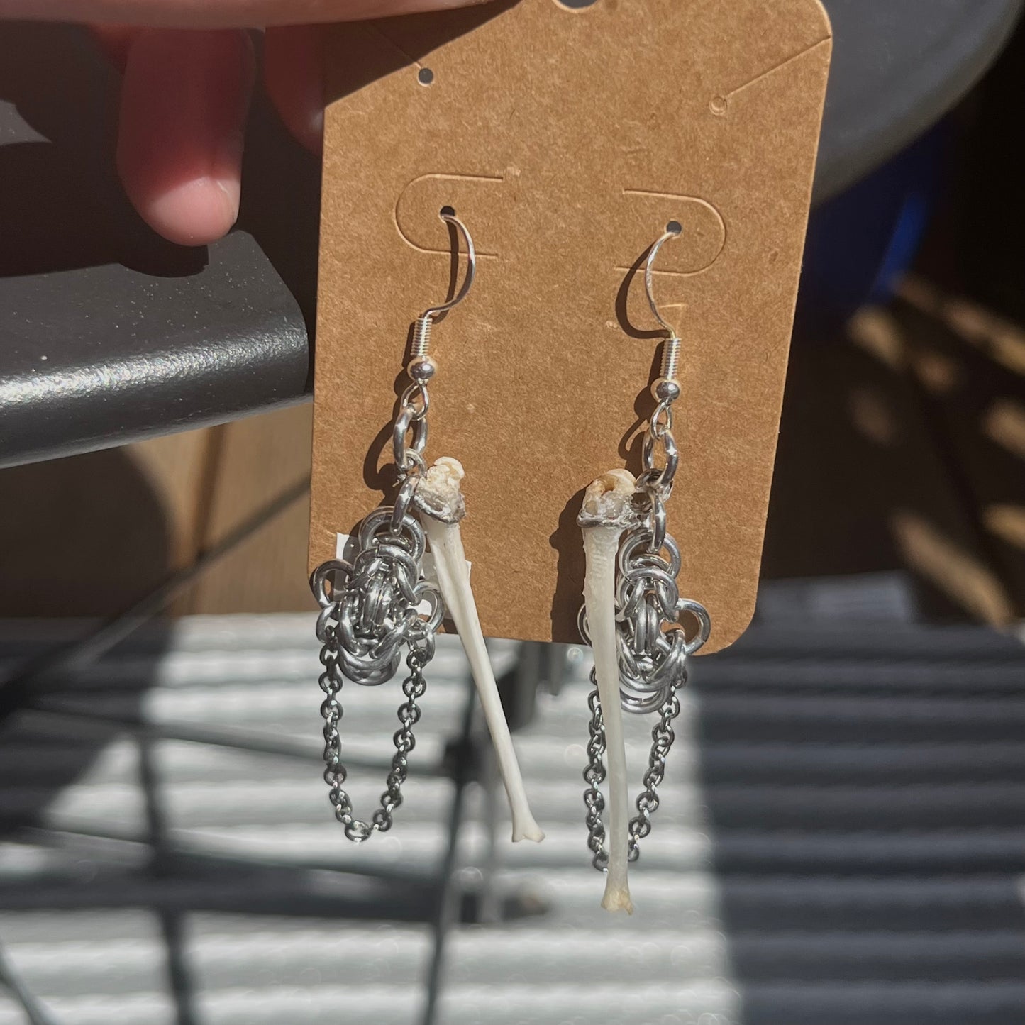 Heron earrings
