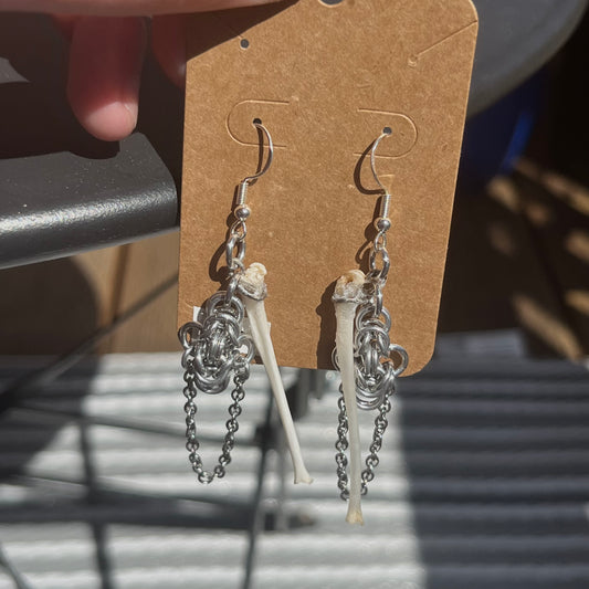 Heron earrings
