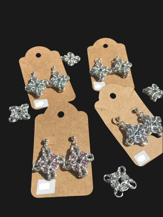 wyrm cross earrings